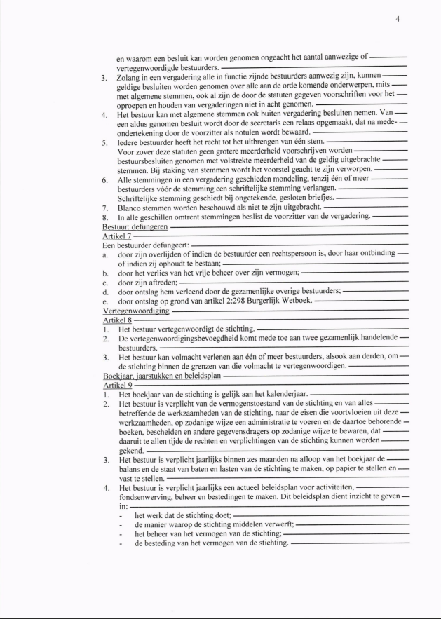 Statutten nederlands 4